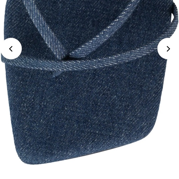 Denim Strap Kitten heels sandals - Picture 6 of 9